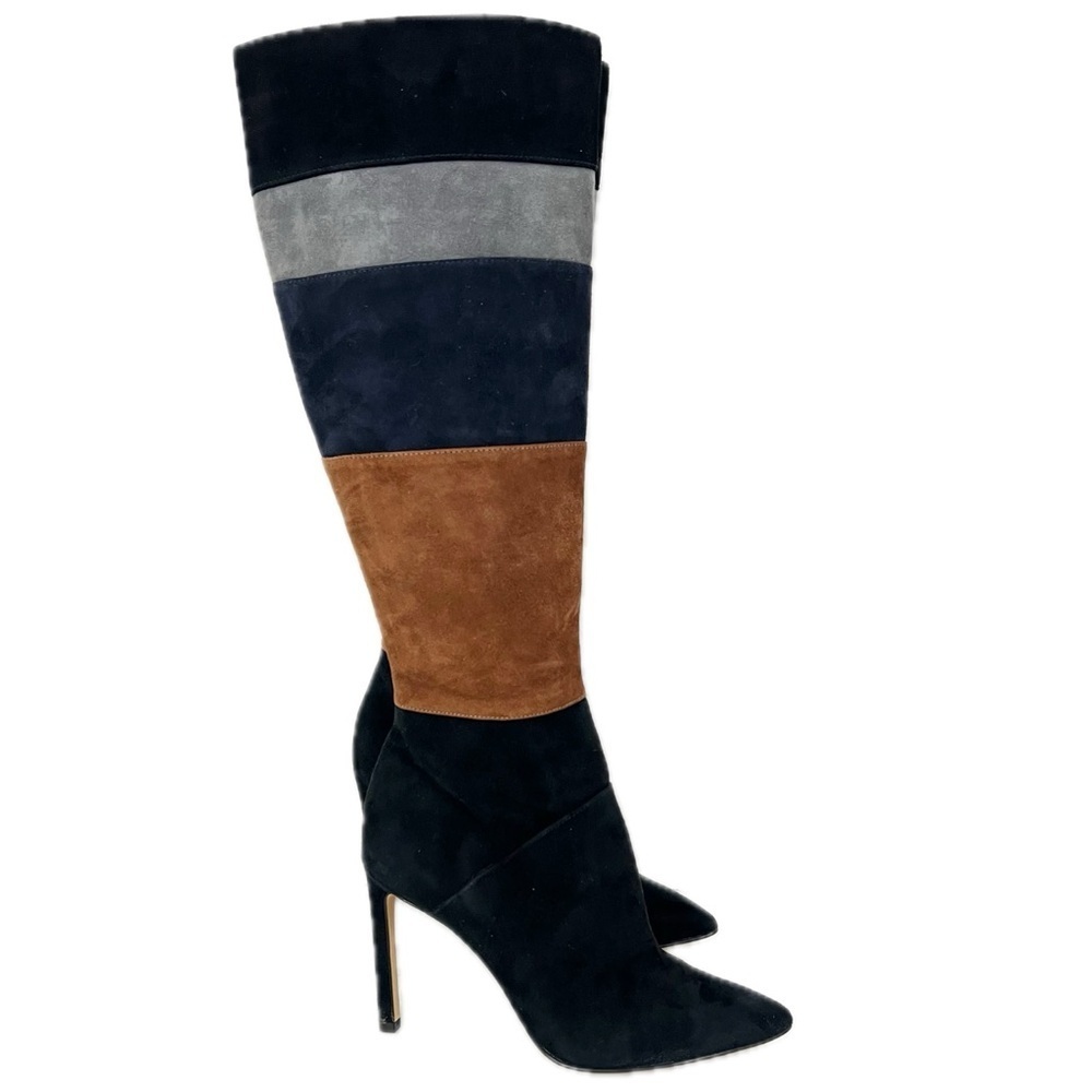 Nine West Toprank Colorblock Suede Boots - Size 5 - Picture 6 of 16